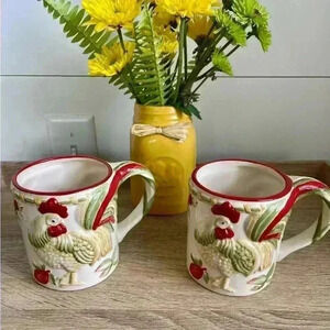 Royal Doulton Sculptured Chanticlair Rooster Chicken Mug 2004